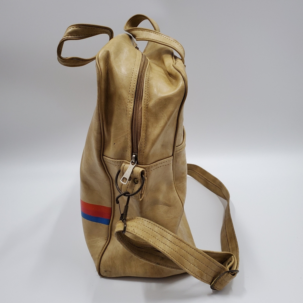 United Airlines Leather Stewardess Bag Vintage 70s - Picture 3 of 7